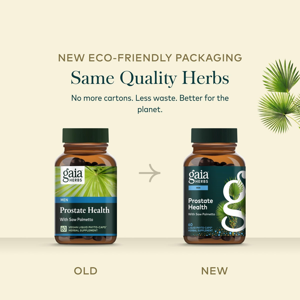 Gaia Herbs logo sur l'emballage de Prostate Santé