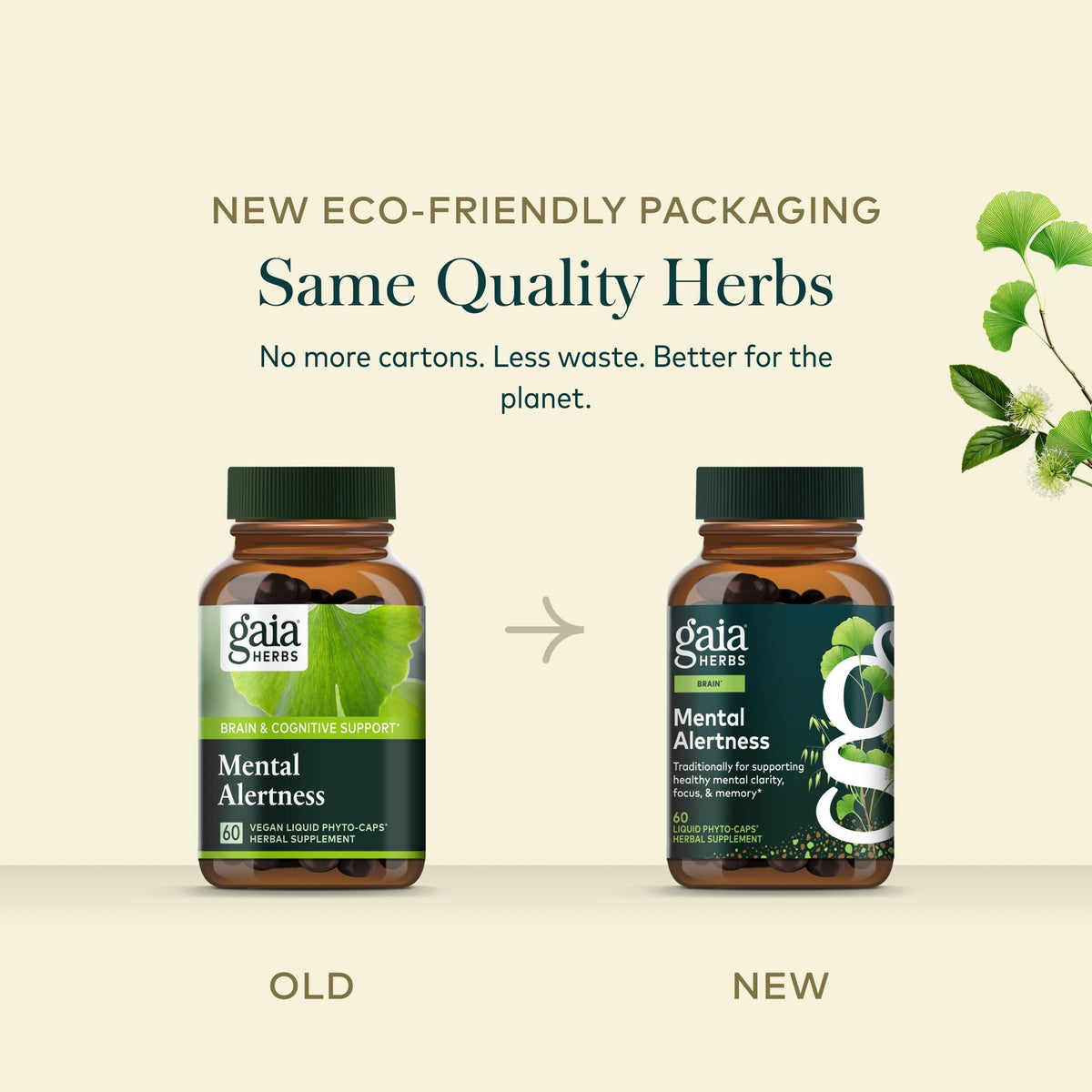 Gaia Herbs Mental Alertness dans un environnement naturel