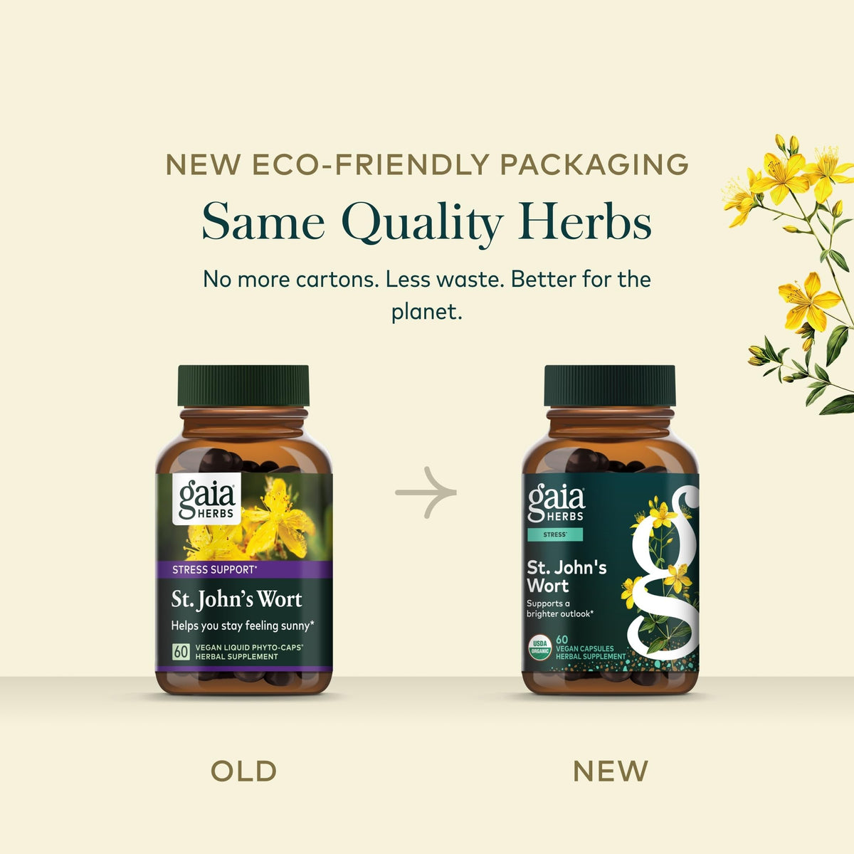 Gaia Herbs Millepertuis 60 capsules végétales avec des herbes