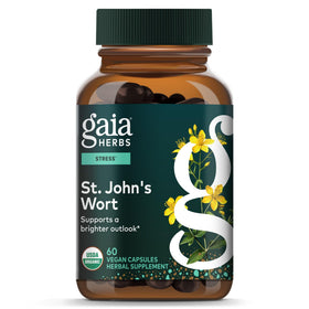 Gaia Herbs Millepertuis 60 capsules végétales en vue de face