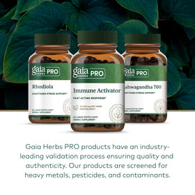 Gaia Herbs PRO Activateur daily wellness avec fond de plantes