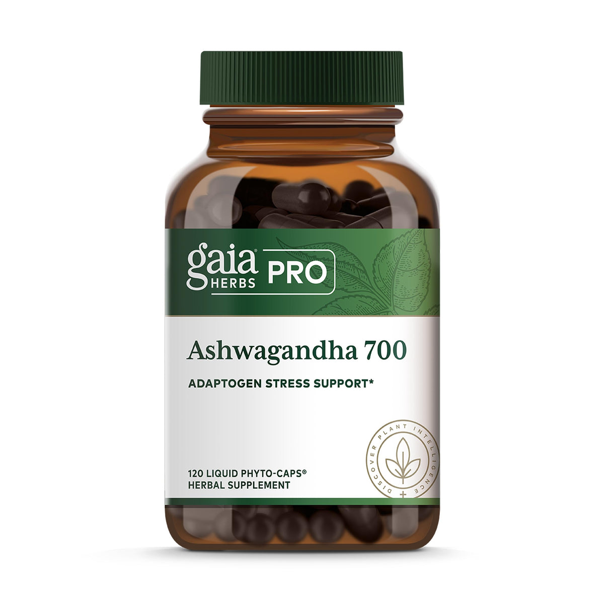 Gaia Herbs PRO Ashwagandha 700mg Phyto-Capsules en boîte