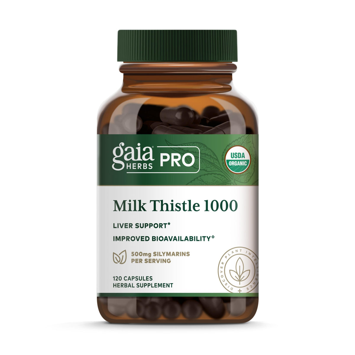 Gaia Herbs PRO Chardon-Marie 1000 mg - Avant de l'emballage