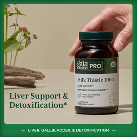 Gaia Herbs PRO Chardon-Marie 1000 mg - Extrait de chardon-Marie