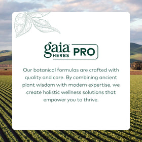 GAIA HERBS PRO Curcuma avec des ingrédients naturels en arrière-plan