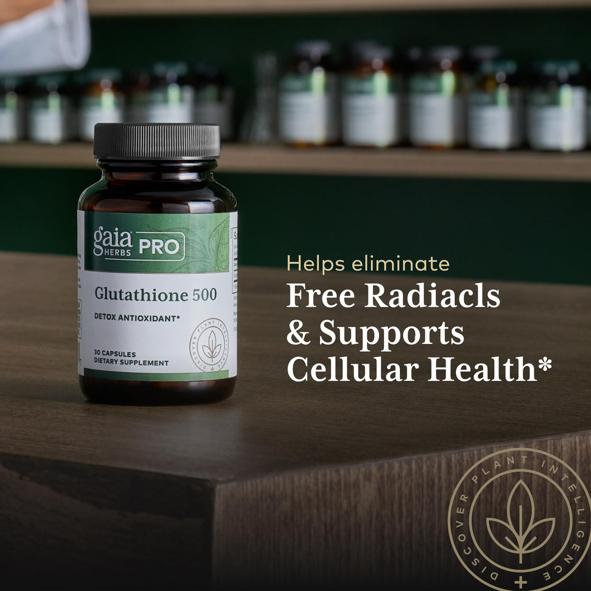Gaia Herbs PRO Glutathione 500 capsules ouvertes