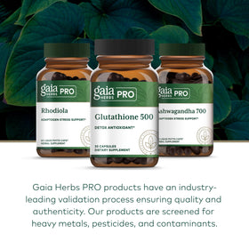 Gaia Herbs PRO Glutathione 500 présentation de la boîte