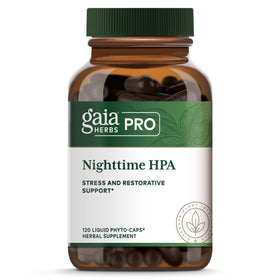 GAIA HERBS PRO Pro Nighttime HPA 120 phyto-capsules en bouteille
