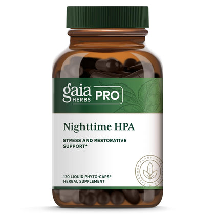 GAIA HERBS PRO Pro Nighttime HPA 120 phyto-capsules en bouteille