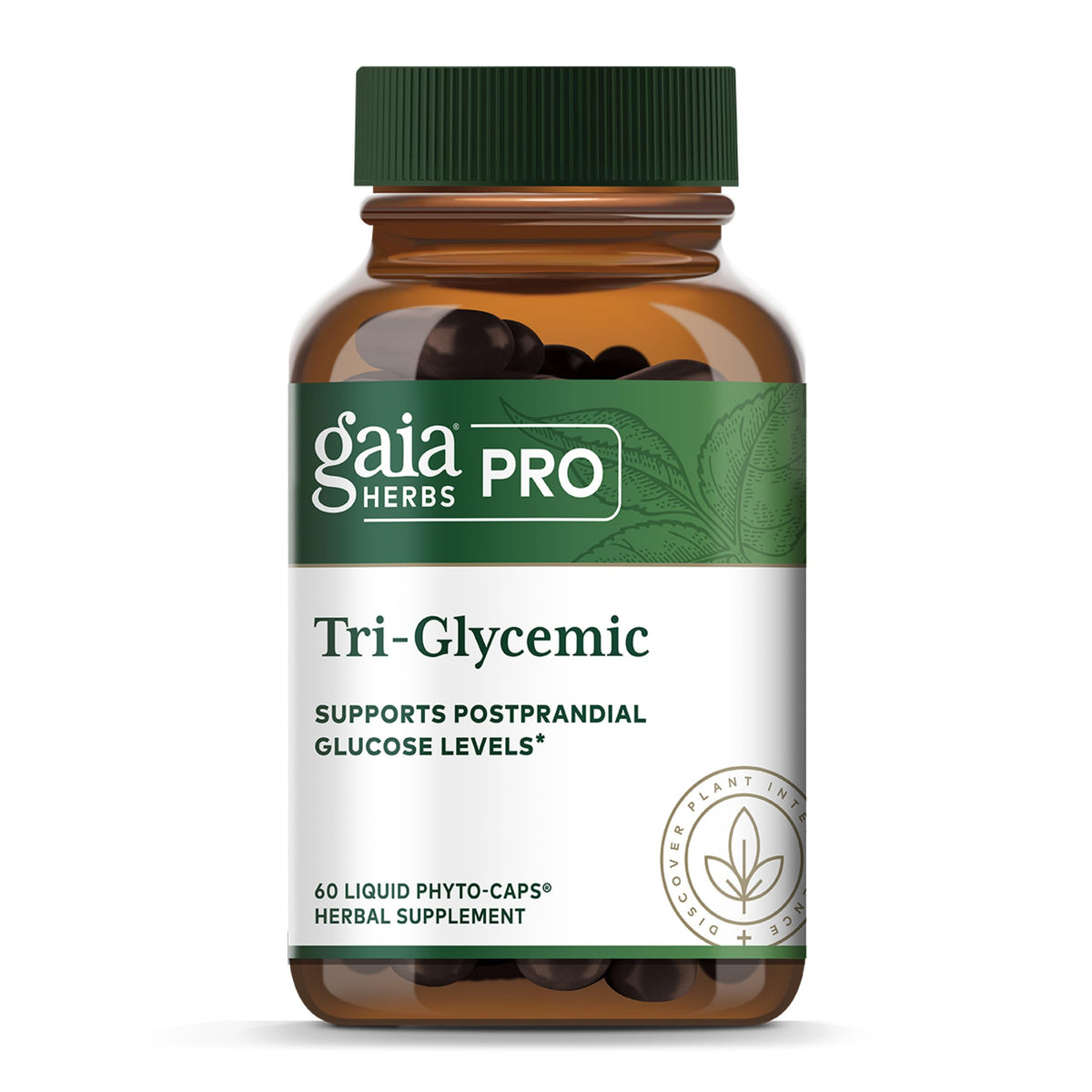 Gaia Herbs PRO Tri-Glycemic 60 gélules liquides vue de face