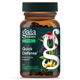 Gaia Herbs Quick Defense 20 capsules végétales, vue de face