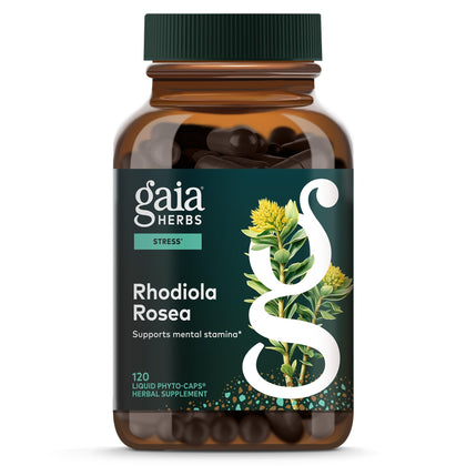 Gaia Herbs Rhodiola Rosea 120 capsules vue de face