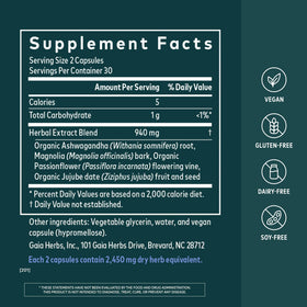 Gaia Herbs SleepThru 60 gélules végétales emballage