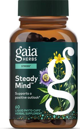 Gaia Herbs Steady Mind 60 capsules végétales en boîte