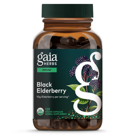 Gaia Herbs Sureau Noir 120 capsules végétales vue de face