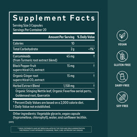 Gaia Herbs Turmeric Sinus Support packaging details