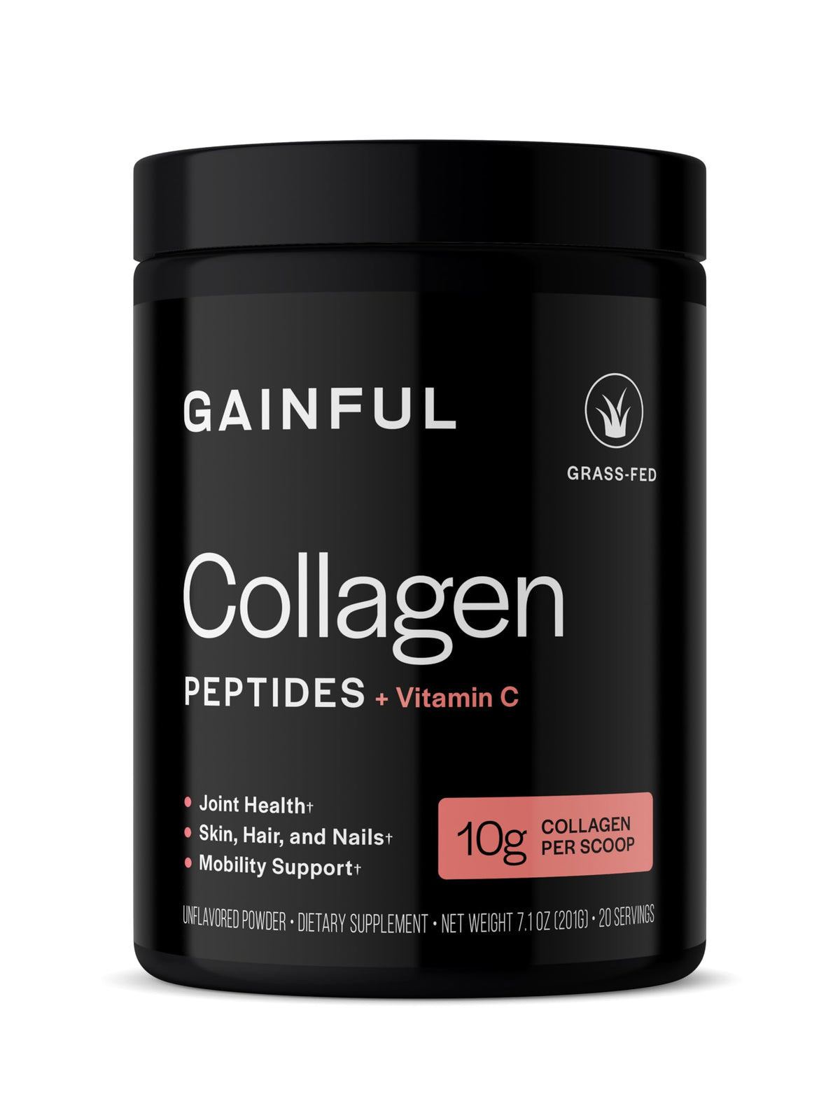 Gainful Poudre de Collagène Hydrolysé 20 Portions, emballage avant