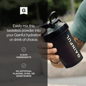 Gainful Poudre de Créatine Monohydrate 5g, prise de vue latérale