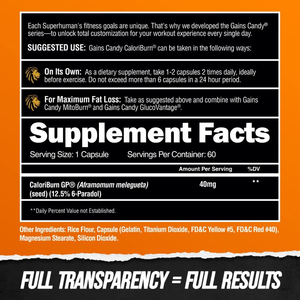 Gains Candy d'ALPHA LION, capsules en gros plan
