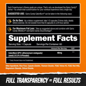 Gains Candy d'ALPHA LION, capsules en gros plan