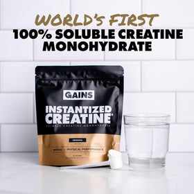 GAINS IN BULK Créatine Monohydrate Instantanée 520g avec cuillère doseuse