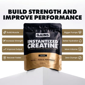 GAINS IN BULK Créatine Monohydrate Instantanée avec cuillère doseuse