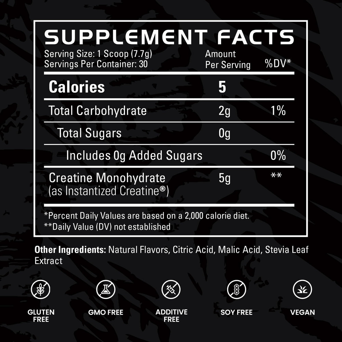 GAINS IN BULK Créatine Monohydrate Instantanée Framboise Bleue 240g dans un shaker