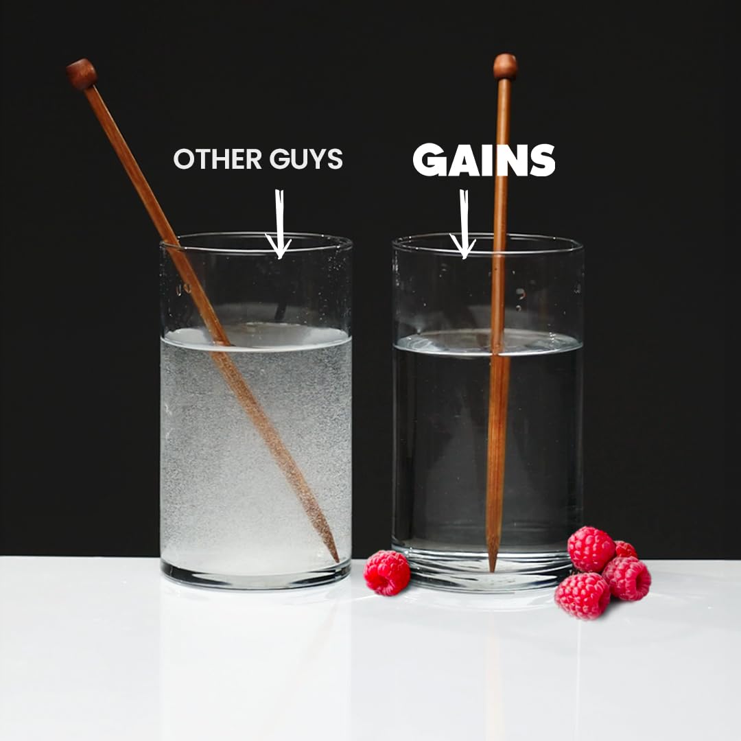 GAINS IN BULK Créatine Monohydrate Instantanée Framboise cuillère doseuse