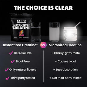 GAINS IN BULK Créatine Monohydrate Instantanée lifestyle use