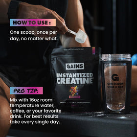GAINS IN BULK Créatine Monohydrate Instantanée product details