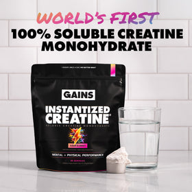 GAINS IN BULK Créatine Monohydrate Instantanée side view