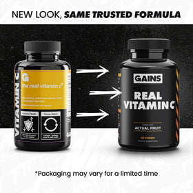 GAINS IN BULK Réel Vitamine C emballage avec ingrédients naturels
