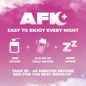 Gamer Supps AFK+® Bananaberry ingredients list