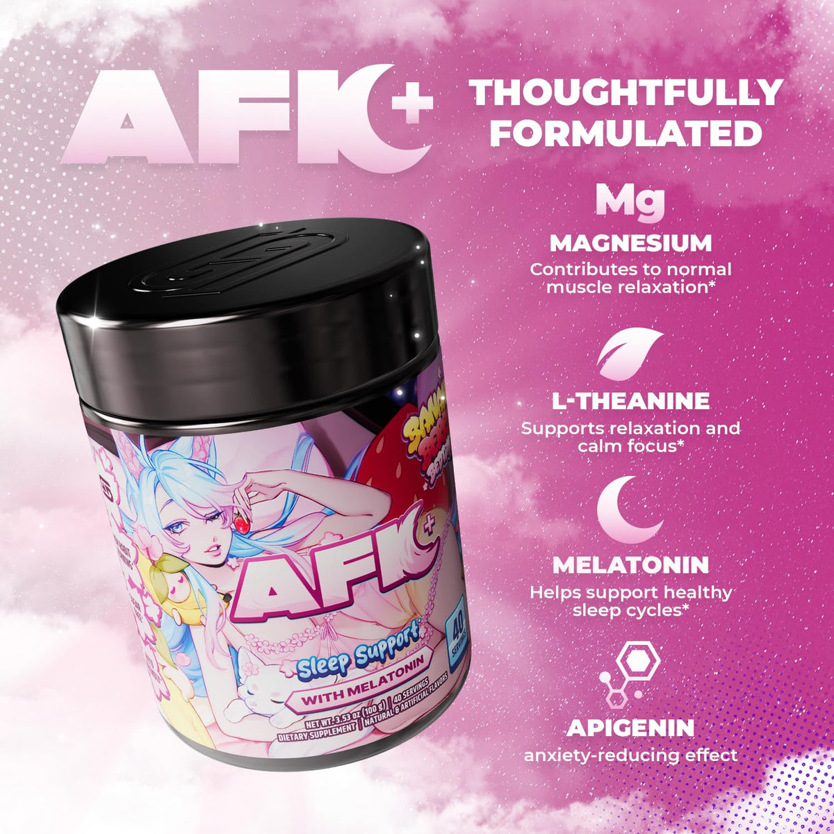 Gamer Supps AFK+® Bananaberry nutritional information