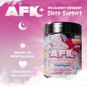 Gamer Supps AFK+® Bananaberry powder scoop close-up