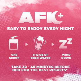 Gamer Supps AFK+® Melatonin in a glass of water