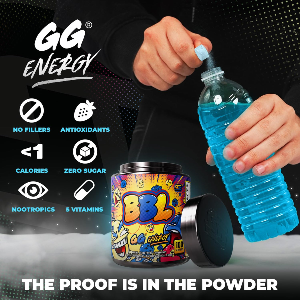 Gamer Supps GG Energy BBL Clooless informations nutritionnelles