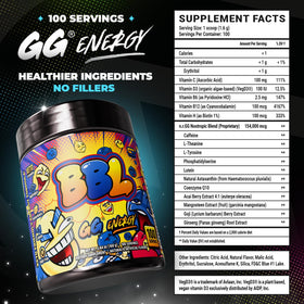 Gamer Supps GG Energy BBL Clooless mélange dans un verre