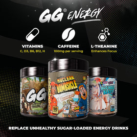 Gamer Supps GG Energy CaseOh's Nuclear Bombsicle en utilisation pendant une session de jeu