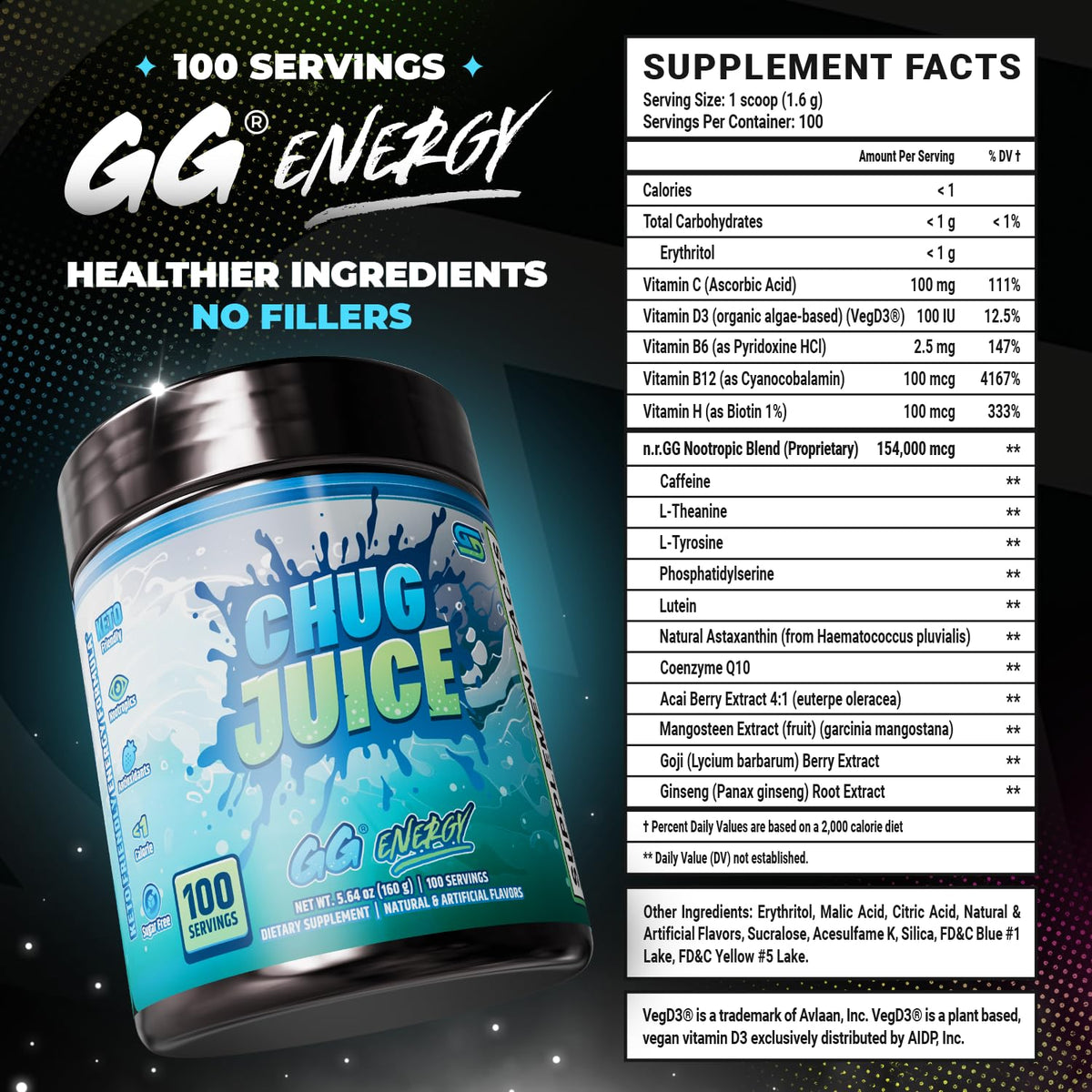 Gamer Supps GG Energy Chug Juice en situation de gaming