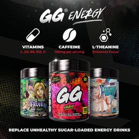 Gamer Supps GG Energy Dragonfruit Punch product packaging