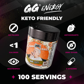 Gamer Supps GG Energy - Grandma's Ashes mélange en poudre crème de framboise
