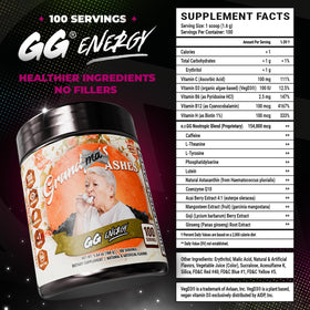 Gamer Supps GG Energy - Grandma's Ashes pot sur une table de jeu