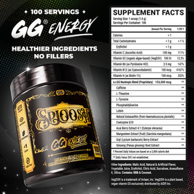 Gamer Supps GG Energy Sploosh en utilisation avec un verre d'eau