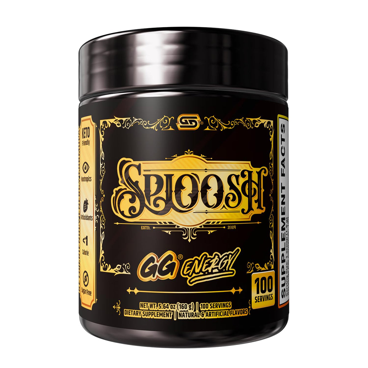 Gamer Supps GG Energy Sploosh pot de 100 portions saveur coco mangue