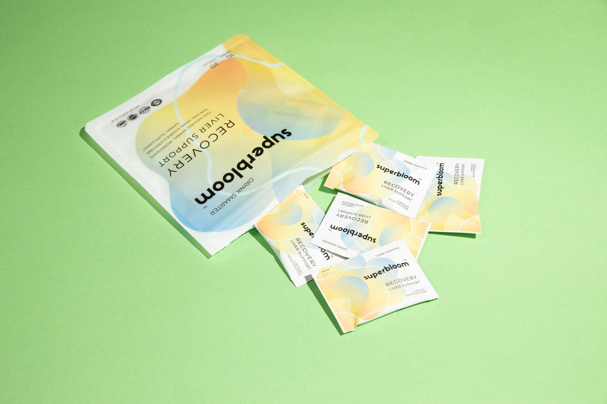 gamme de capsules superbloom avec herbes naturelles