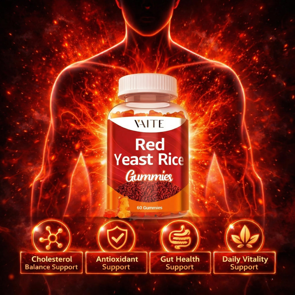 Gamme de gummies VAITE avec emballage