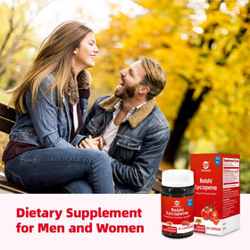 GANOHERB Complément Alimentaire Lycopène 100mg avec Reishi, sur une table