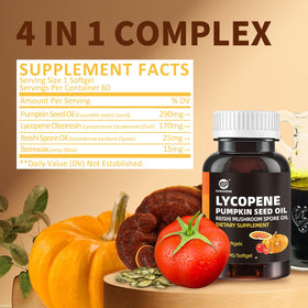 GANOHERB Gélules Huile de Graines de Courge emballage et contenu