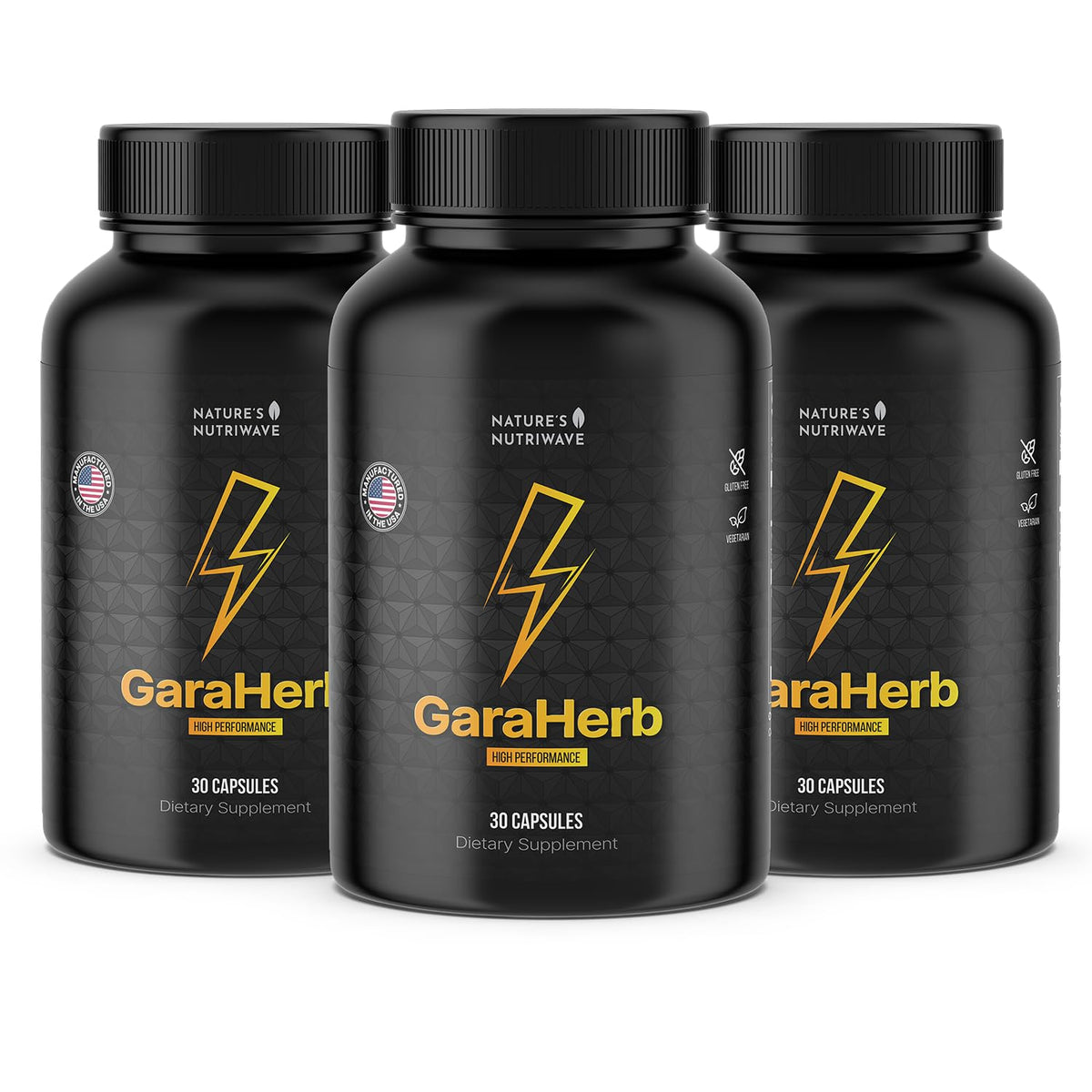 Garaherb L-Citrulline, Maca & Pine Bark 30 capsules, vue de face